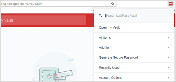 extensión lastpass