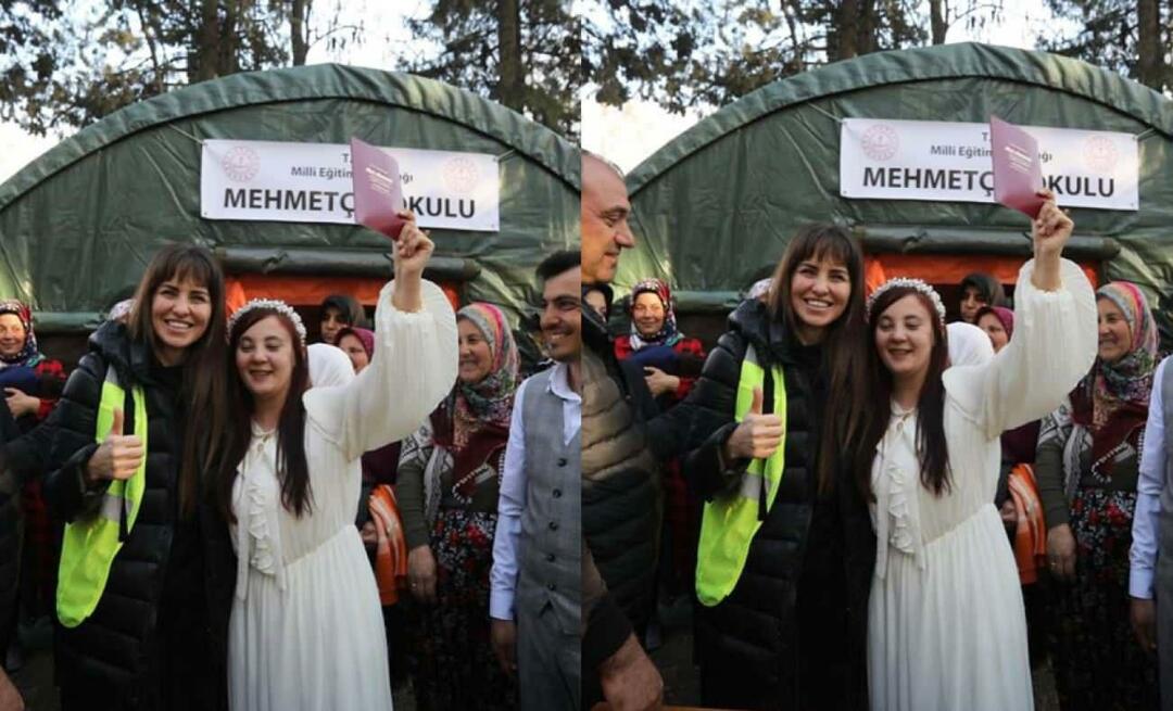 Intercambio emocional de Aslı Tandoğan! Un sobreviviente del terremoto se convirtió en testigo del matrimonio de una pareja