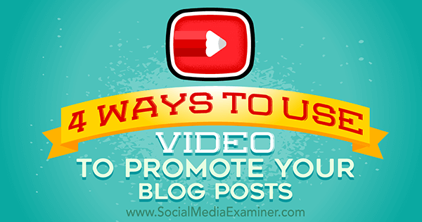promocionar blog con video