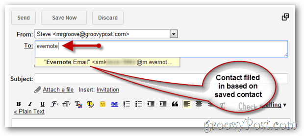 Cómo usar el correo electrónico para enviar información a su computadora portátil Evernote