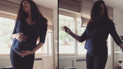 La embarazada de 7 meses Azra Akın bailó así