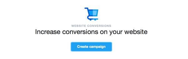 crear anuncios de conversiones de sitios web de twitter