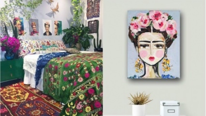Sugerencias decorativas de acuerdo con el estilo de "Frida Kahlo"