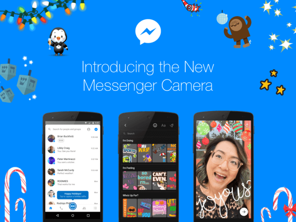 Facebook anunció el lanzamiento global de una nueva y potente cámara nativa en Messenger.