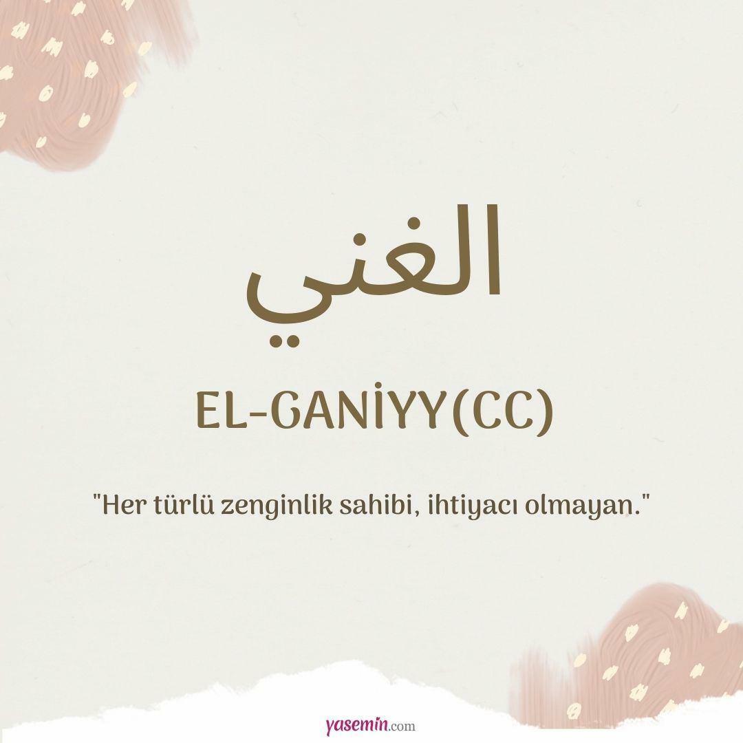¿Qué significa Al-Ganiyy (c.c)?