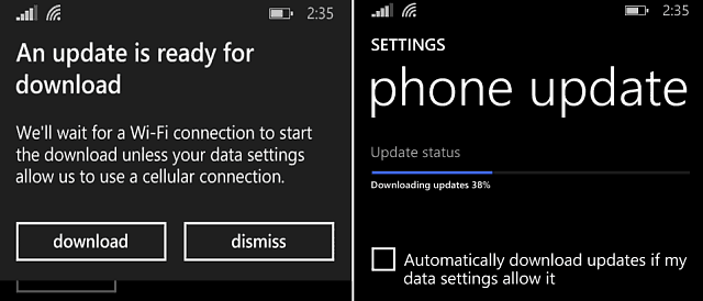 actualización de Windows Phone 8-1 Update