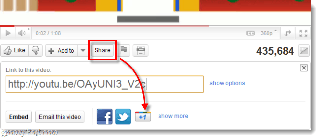 Botón de Google +1 en youtube