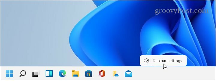 Configuración de la barra de tareas Windows 11