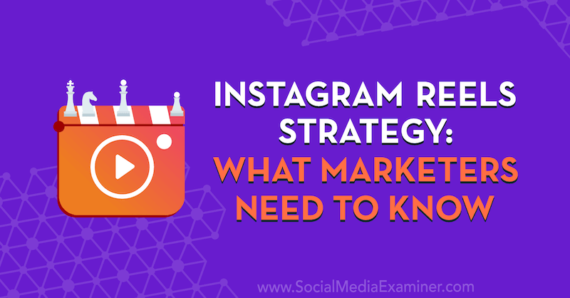 Estrategia de Instagram Reels: lo que los especialistas en marketing deben saber con información de Elise Darma en el podcast de marketing en redes sociales.