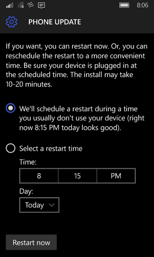 Reiniciar Windows Phone