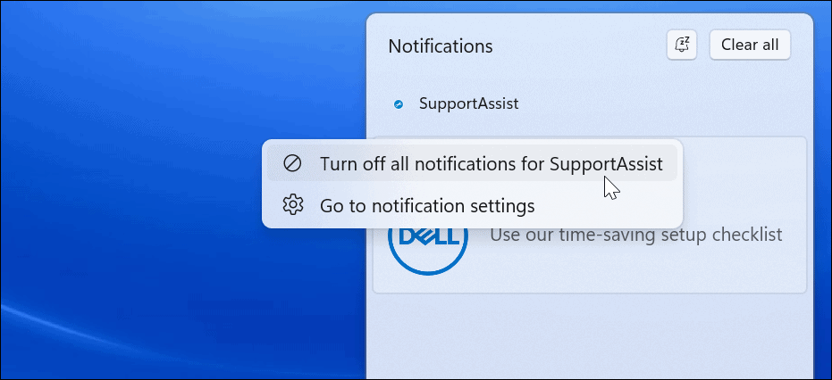 desactivar aplicaciones del área de notificación