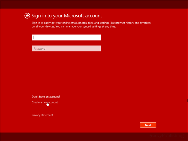Instale Windows 8.1 solo con una cuenta local