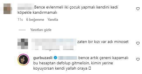 Aslıhan Gürbüz criticó duramente a su seguidora