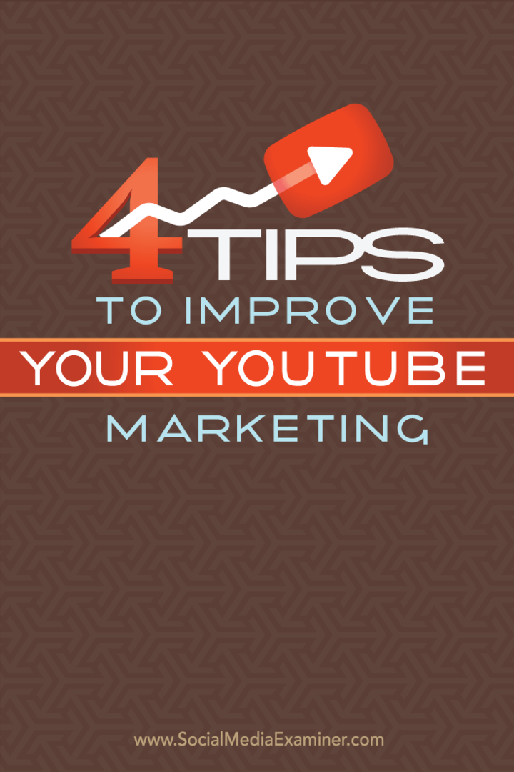 4 consejos para mejorar su marketing de YouTube: examinador de redes sociales