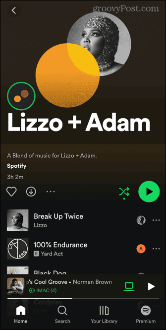 mezcla de artistas de spotify