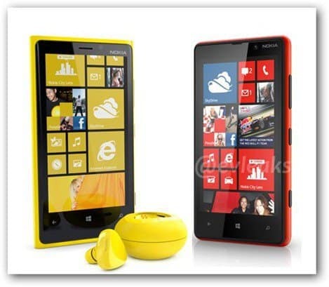 evleaks Lumia 820 Lumia 920 delante