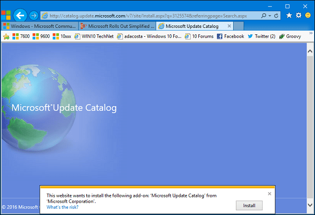 copia de seguridad de Windows Update 1
