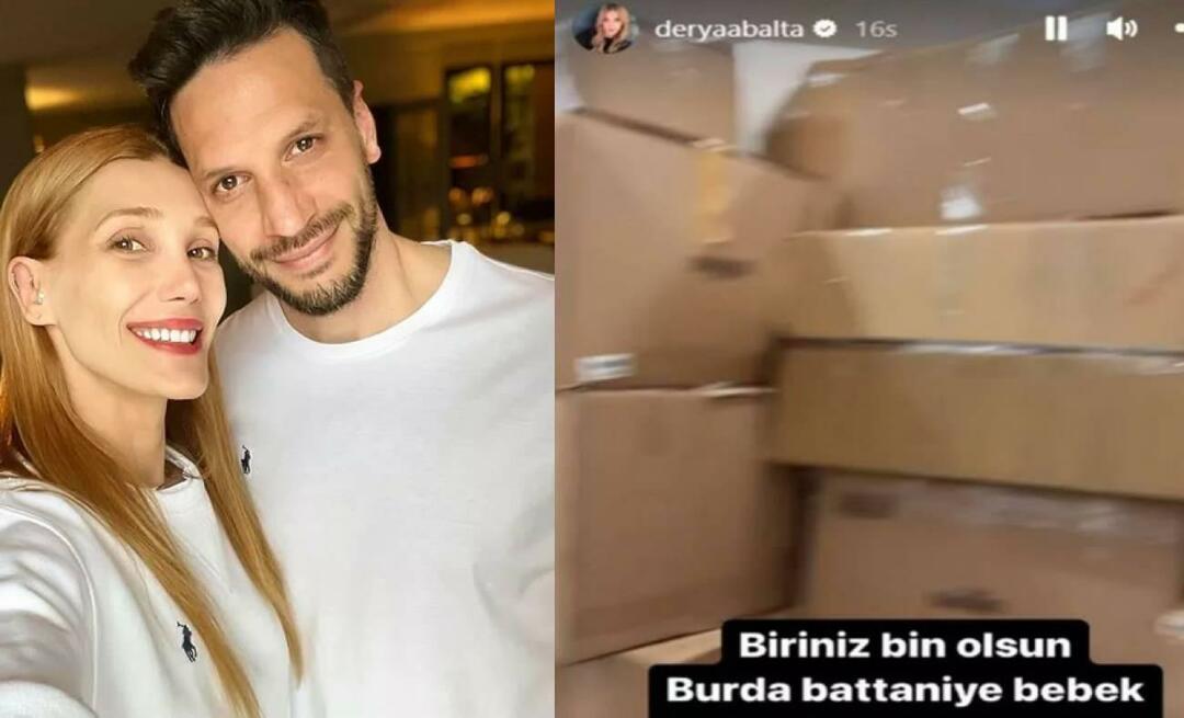 ¡La esposa de Hakan Balta, Derya Balta, se volvió loca cuando vio el camisón en la caja de ayuda!