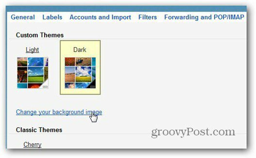 temas personalizados luz oscura gmail