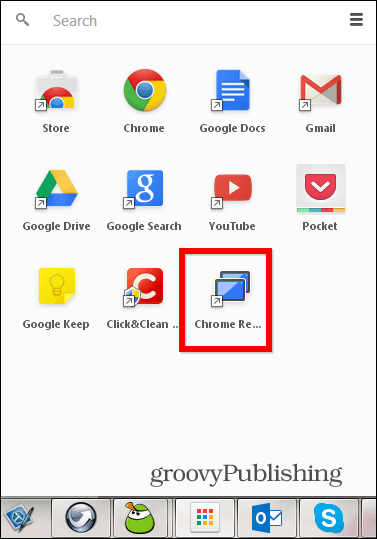 PC de escritorio remoto de Chrome
