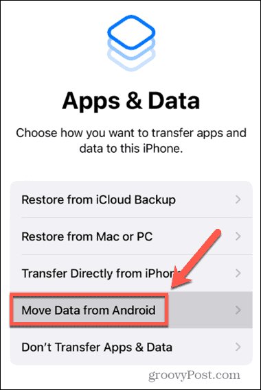 mover datos de iphone desde android