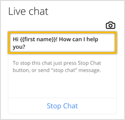 ChatFuel personalizar mensaje de bienvenida