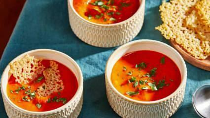 ¡Deliciosa receta de sopa de tomate con fideos! Esta preparación de sopa de fideos con tomate te encantará.