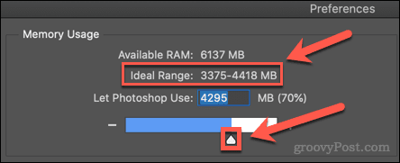 photoshop memoria ram ideal