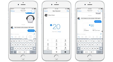 Facebook agrega la función de pago en Messenger