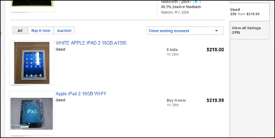 ebay ipad 2 precios