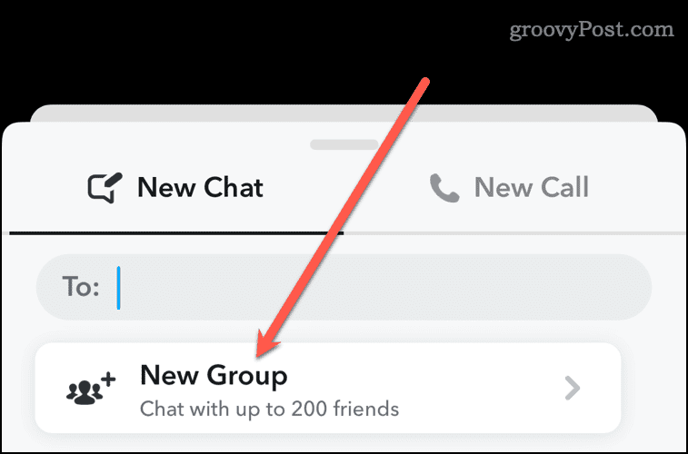 Nueva opción de grupo en Snapchat