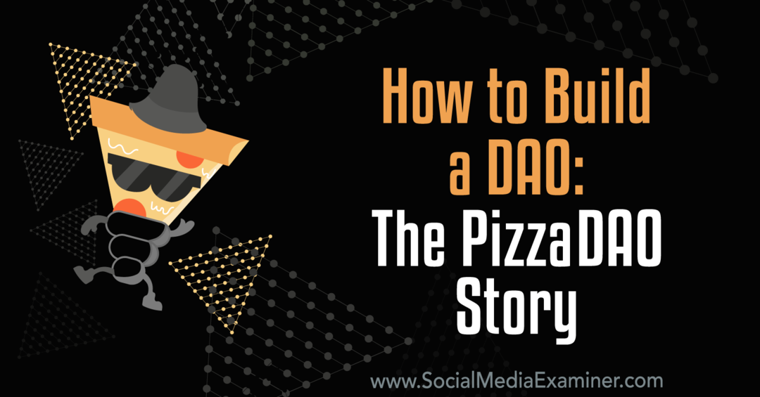 Cómo construir un DAO: La historia de PizzaDAO: Examinador de redes sociales