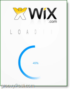 el eidtor del sitio web wix flash puede tardar un momento en cargarse