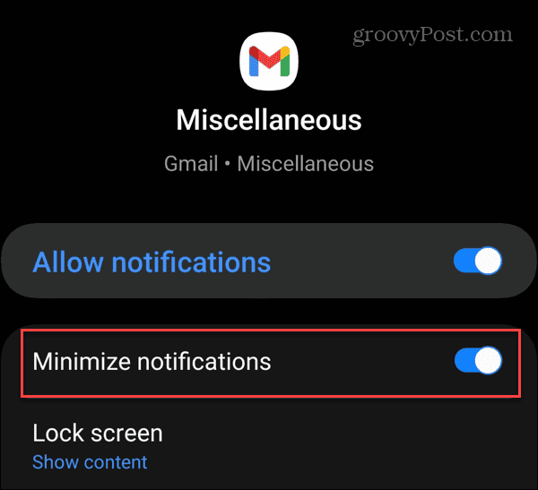 Minimizar notificaciones en la barra de estado de Android