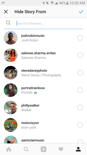 Puede bloquear a seguidores de Instagram específicos para que no vean sus historias.