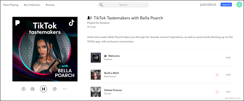 TikTok Tastemakers con Bella Poarch en Pandora