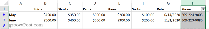 Filtro básico para valores únicos en Excel