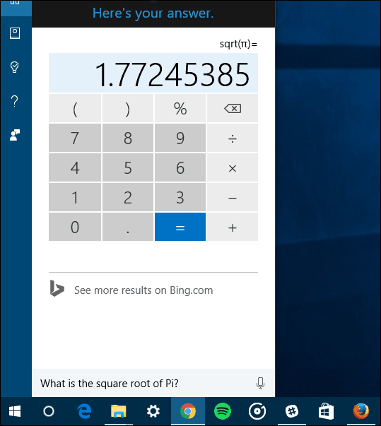 Matemáticas Cortana