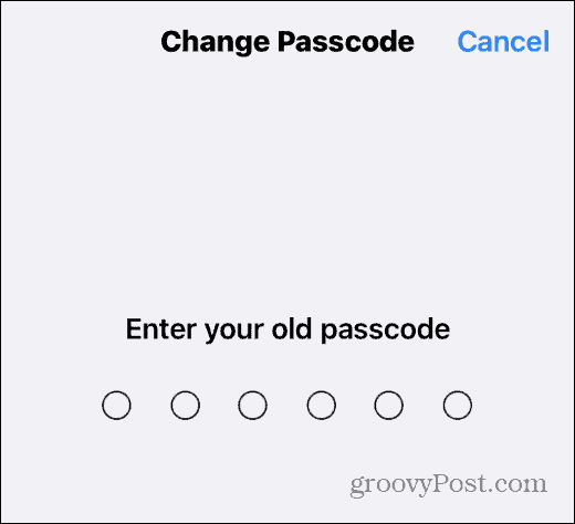 Cambiar el código de acceso en iPhone