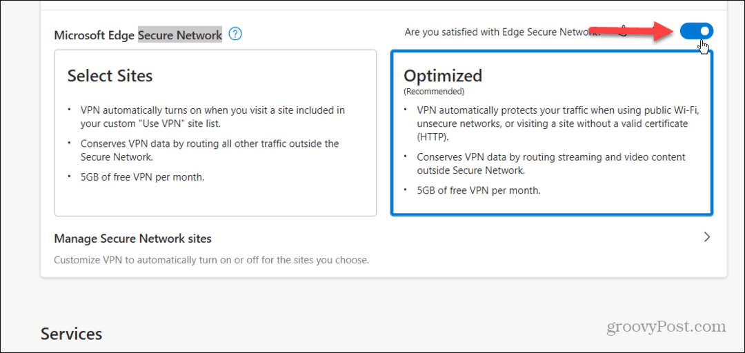 Cómo habilitar y usar la VPN de Microsoft Edge