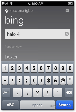 SmartGlass Bing Buscar iOS