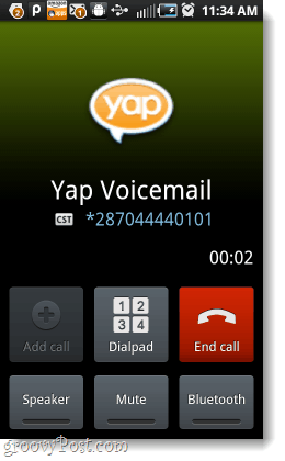 redirigir los correos de voz a través de Yap