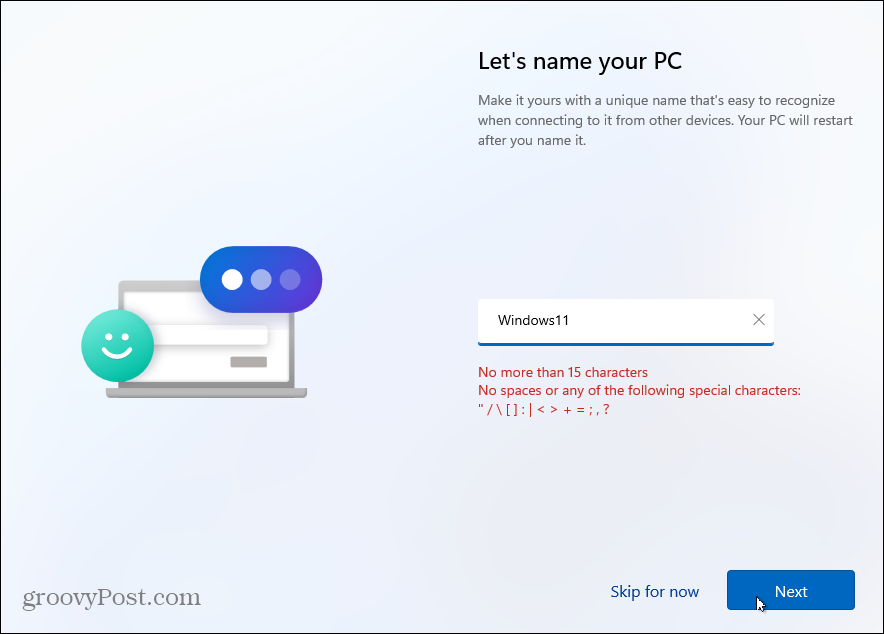 Nombre PC con Windows 11