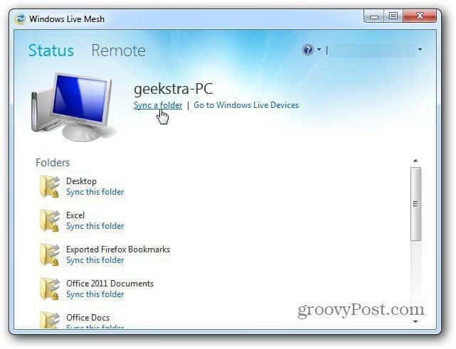 Windows Live Mesh 2011: Primeros pasos