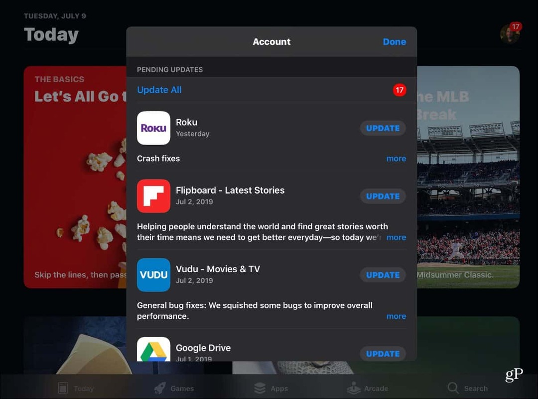 Cómo encontrar y actualizar aplicaciones manualmente en iOS 13 en App Store