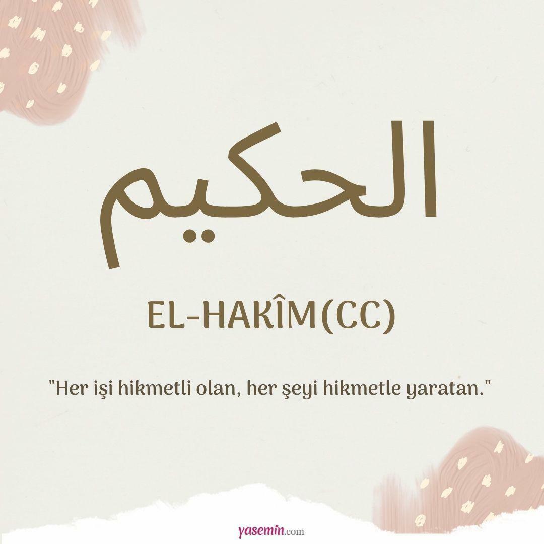 ¿Qué significa al-Hakim (cc)?