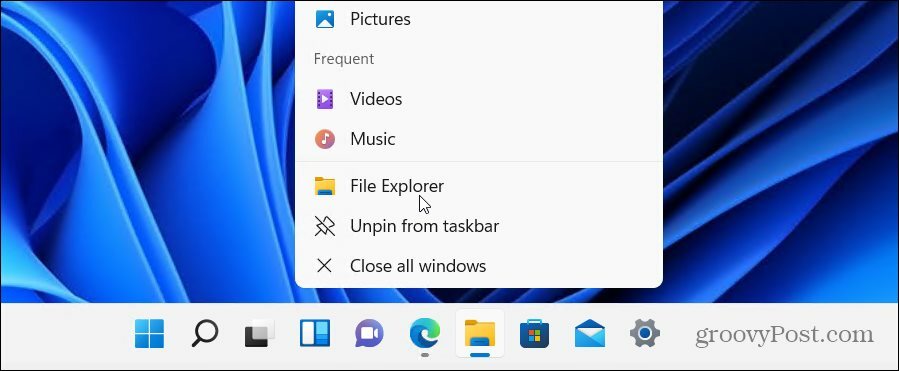  iniciar el Explorador de archivos de Windows 11