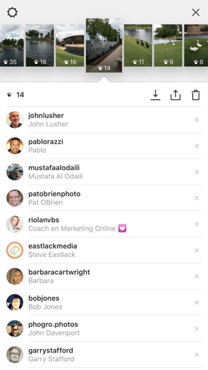 espectadores de historias de instagram