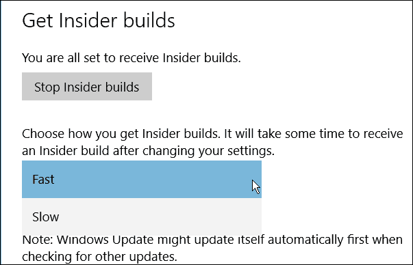 Compilaciones de Windows 10 Insider