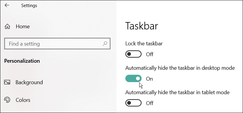 Ocultar automáticamente corregir la barra de tareas de Windows que se muestra en pantalla completa